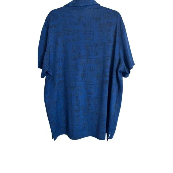 NWT VRST XXL Mens Blue Graphic Polo Golf Shirt Moisture-Wicking & Breathable - Picture 9 of 15